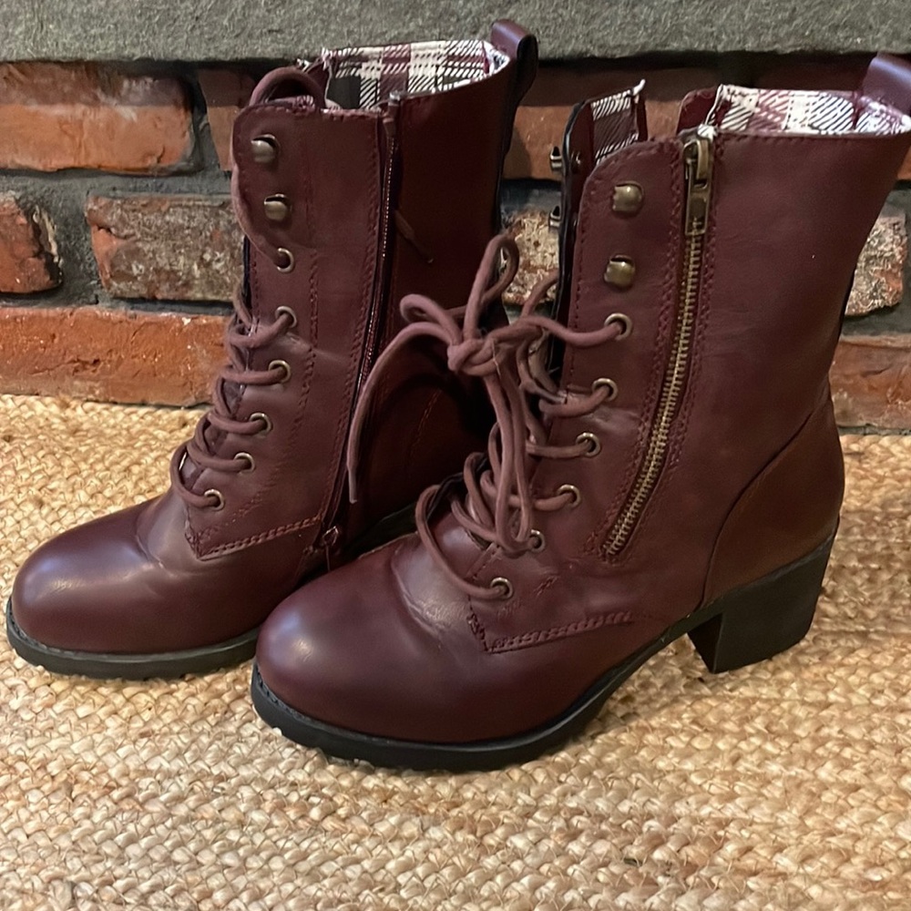 Sun & Stone Boots Oxblood 8M